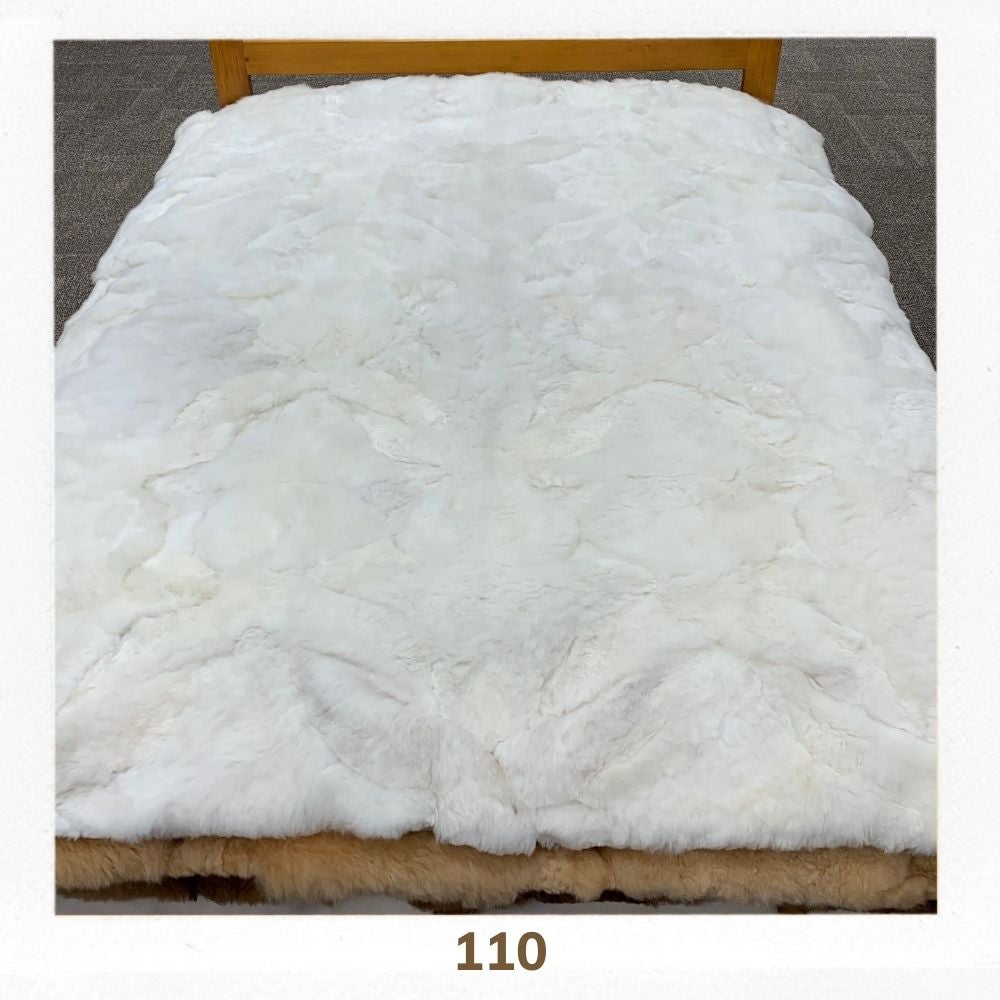 Alpaca Autumn Suri 1.8 x 2.1 Pure White