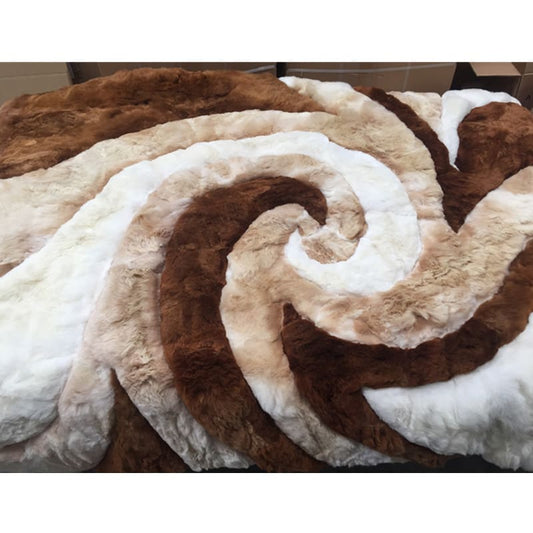 Auskin Alpaca Huacaya Wave Rug 180*210cm