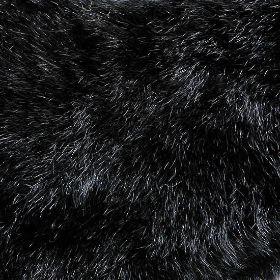 NZ Brushtail Opossum Fur - Dyed Black