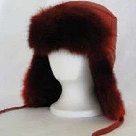 COSSACK - LAMBSKIN AND OPOSSUM FUR EARFLAPS
