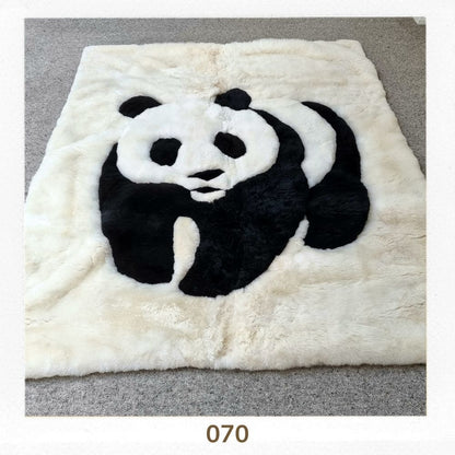 Rug Alpaca Huacaya 1.8x2.1 Panda