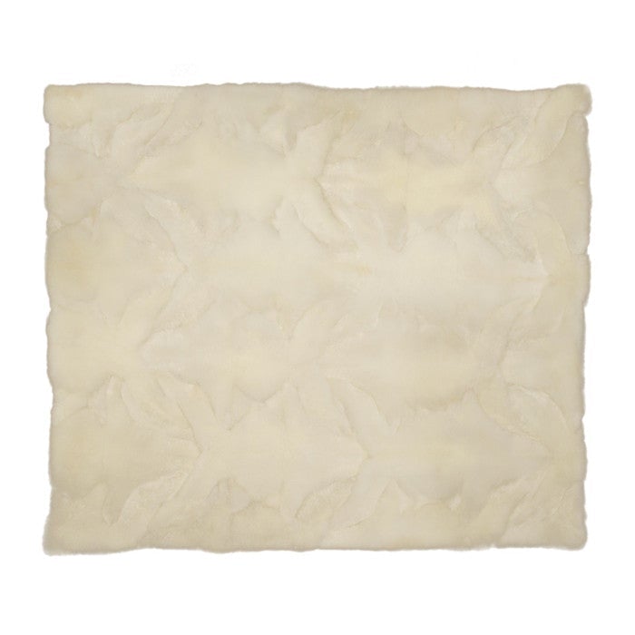 Alpaca Autumn Suri 1.8 x 2.1 Pure White
