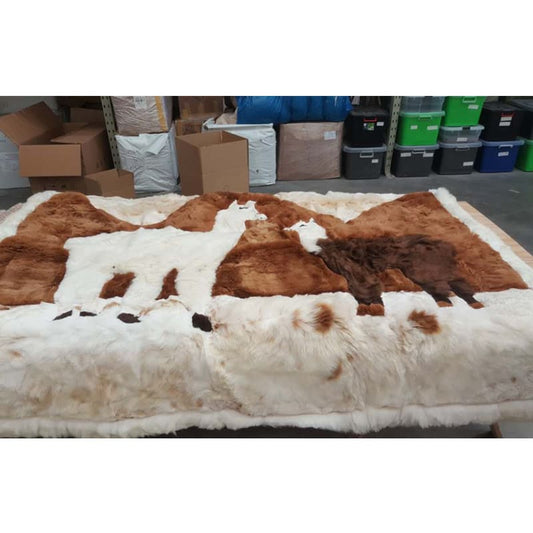 Auskin Huacaya Alpaca Family Rug for 2 180*210cm