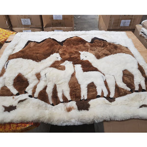 Auskin Alpaca Huacaya Family of 4 180*210cm